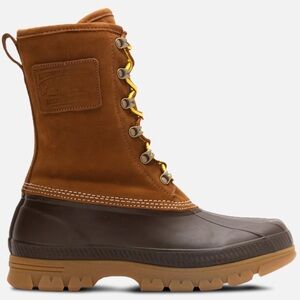 Ralph Lauren Men's Brown Waterproof Duck Boot - Rugged Outdoor Lace-Up